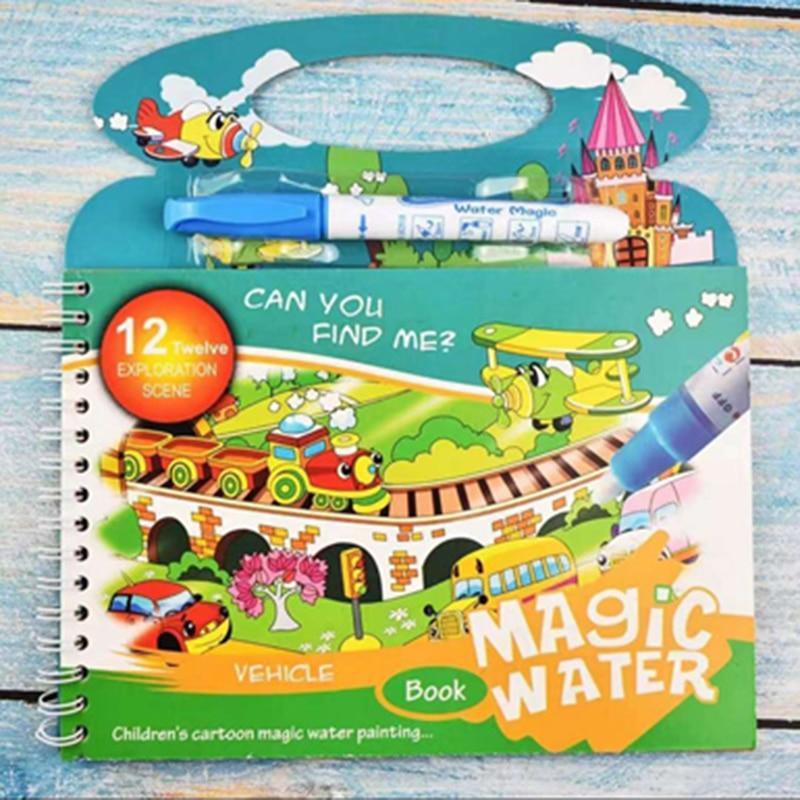 Montessori Magic Water Drawing Book & Doodle Board for Kids
