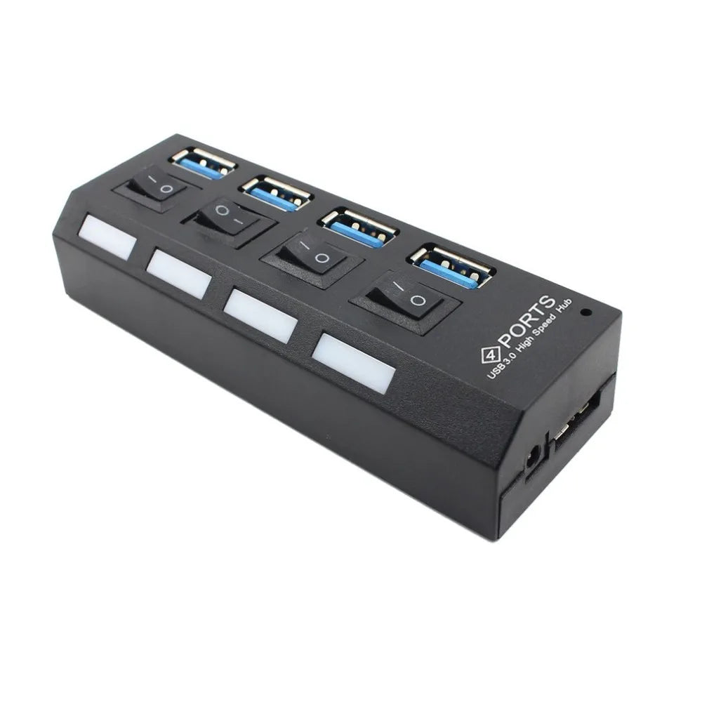 4-Port USB 3.0 Hub – Compact High-Speed Multi-Port Expander