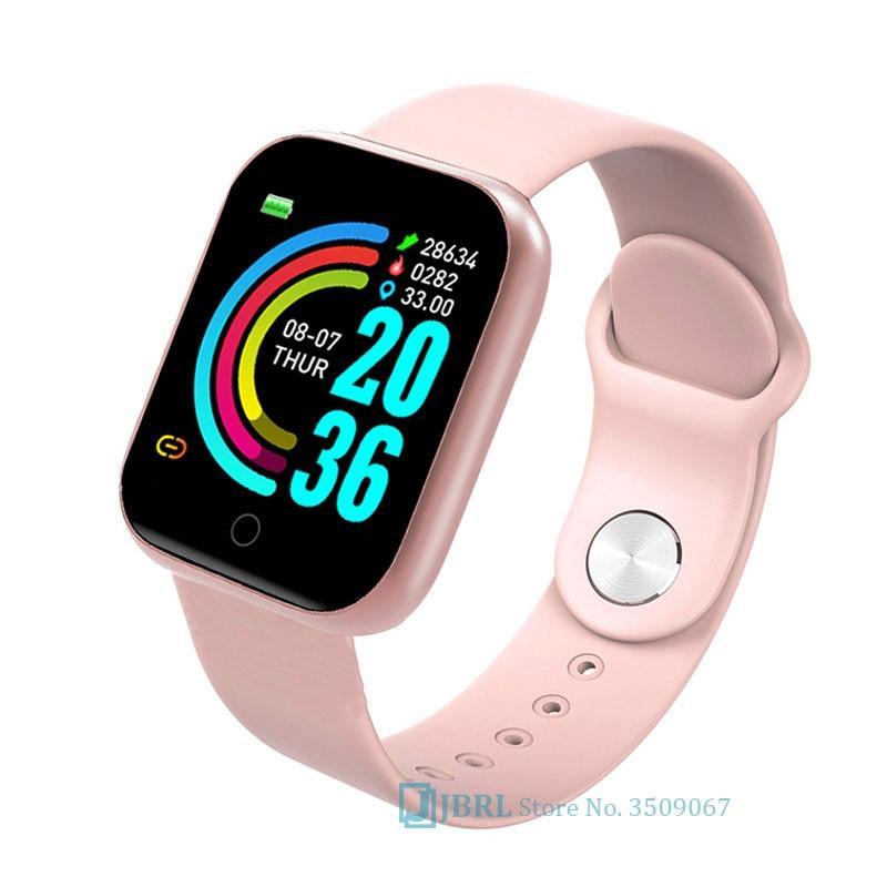 Modern Stainless Steel Square Smartwatch for Fitness and Daily Wear