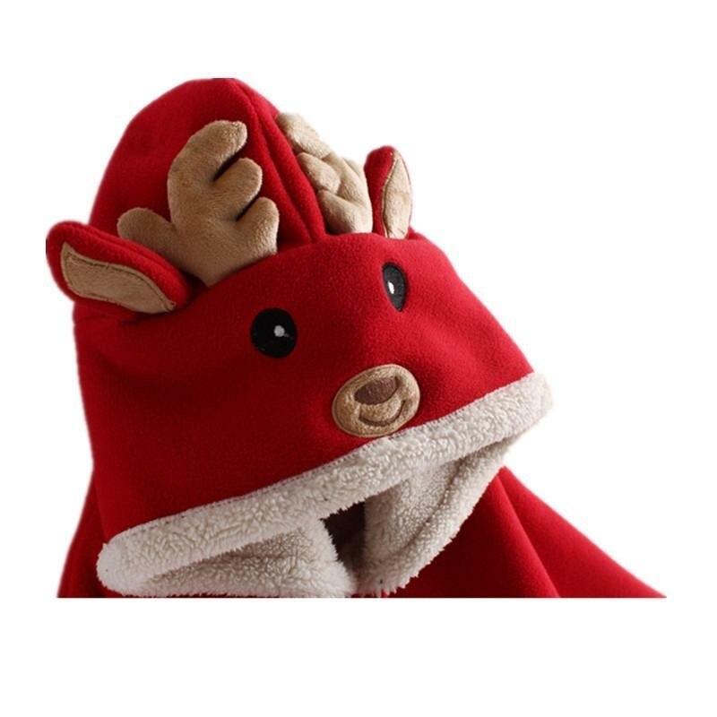 Baby Reindeer Christmas Hooded Vest Coat for Boys and Girls