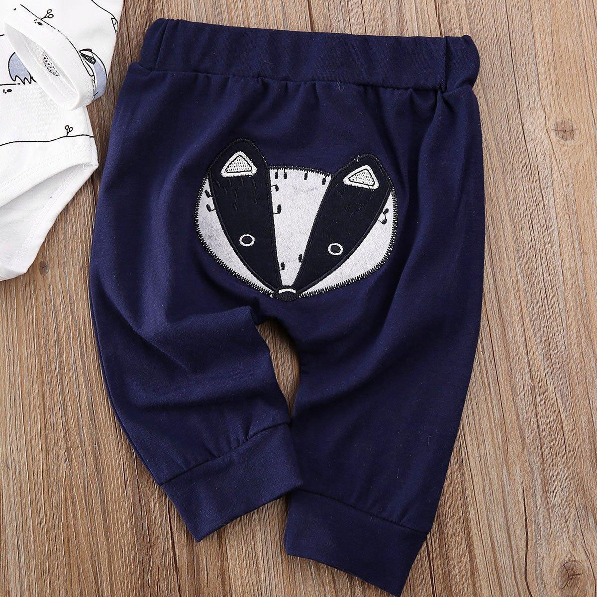 Unisex Fox Print Hooded Sweatshirt and Pants Set