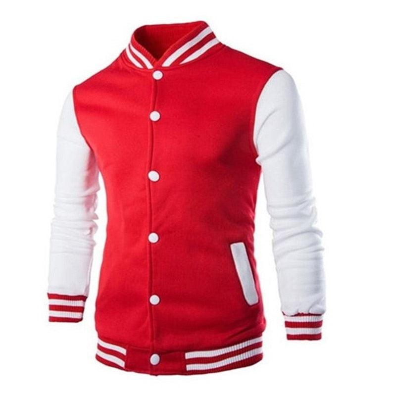 Men's Slim Fit Baseball Jacket Casual Lightweight College Coat