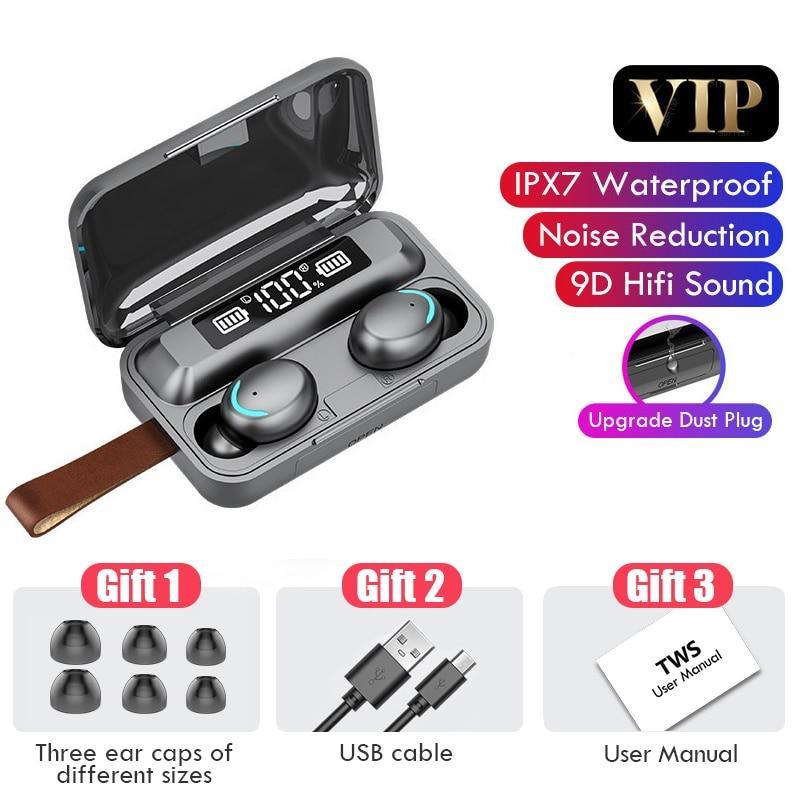 Bluetooth 5.0 Wireless Earbuds with 2200mAh Charging Case