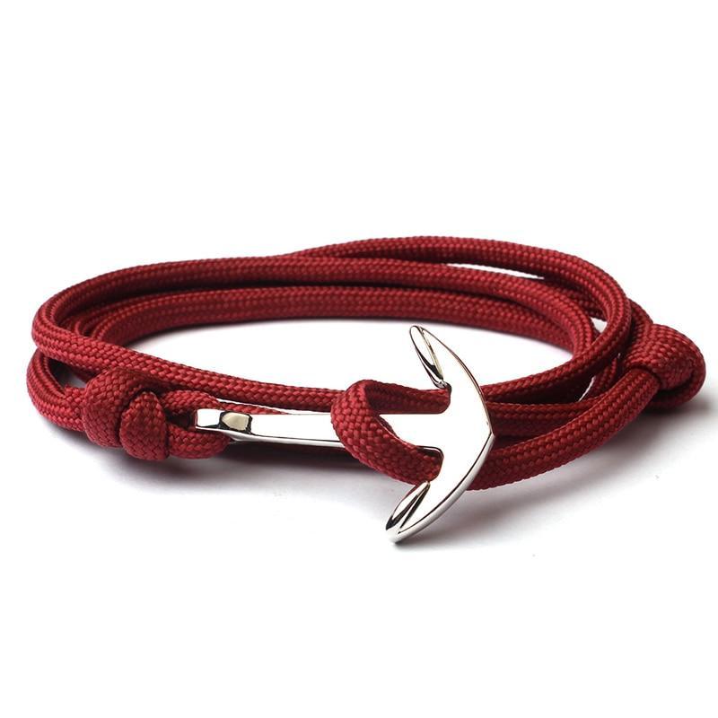 Navy Blue Nautical Anchor Bracelet for Men and Women
