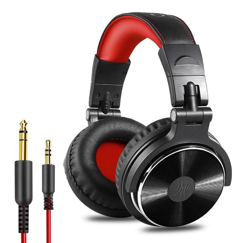 Professional Studio DJ Headphones with Microphone and HIFI Sound