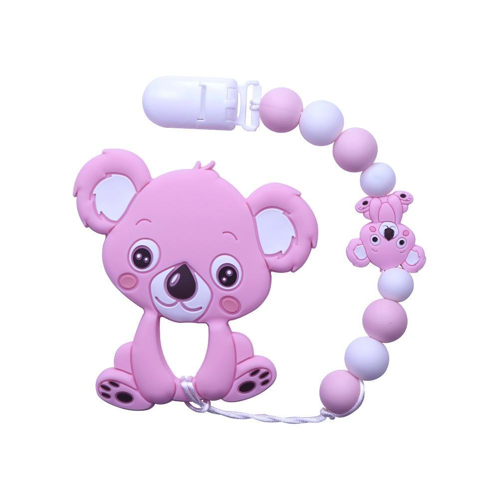 Cute Animal Silicone Molar Teether – Koala, Owl & Horse Design