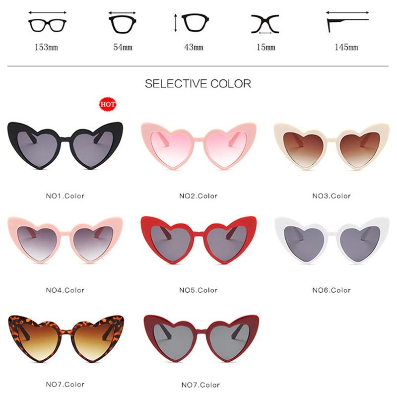Retro Heart Shape Sunglasses for Women – Cute Big Frame Eyewear