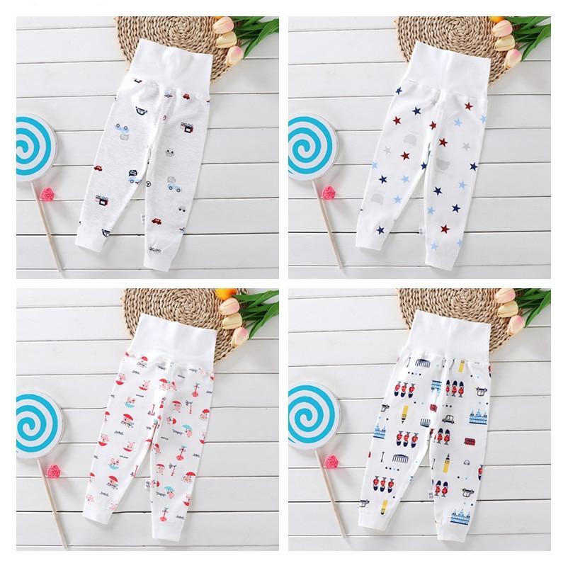 Modern cotton infant and toddler joggers with drawstring waist and elastic cuffs