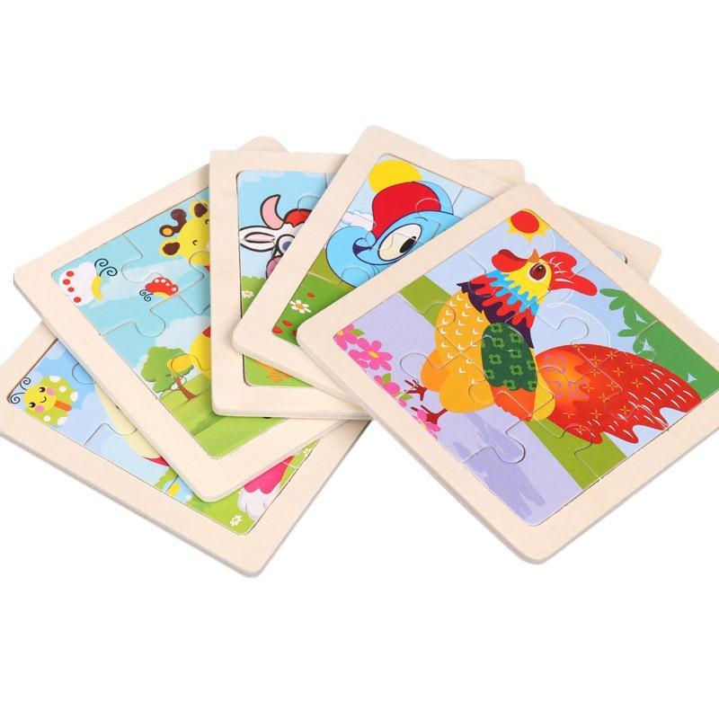 Educational Vehicle Jigsaw Puzzle for Toddlers and Preschoolers