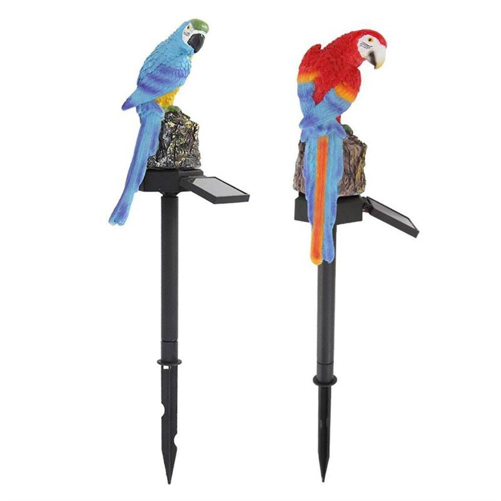 Solar Parrot Garden Lamp, Eclectic Waterproof LED Outdoor Light