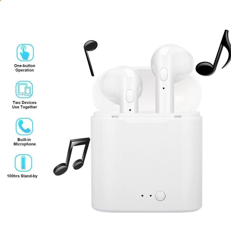 Bluetooth 5.0 Wireless Sports Earbuds - Black, White, Red, Gold, Pink