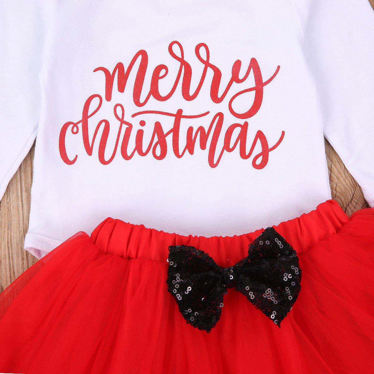 4-Piece Baby Girls Christmas Dress Set with Leg Warmers & Headband
