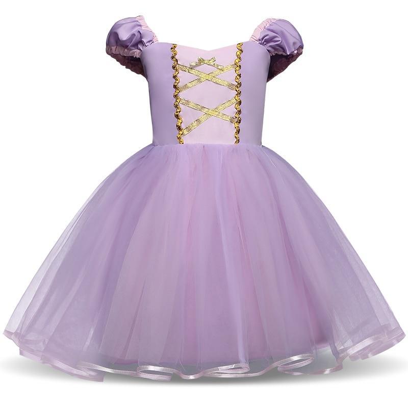 Luxury Purple Princess Tutu Dress for Girls Halloween & Birthday