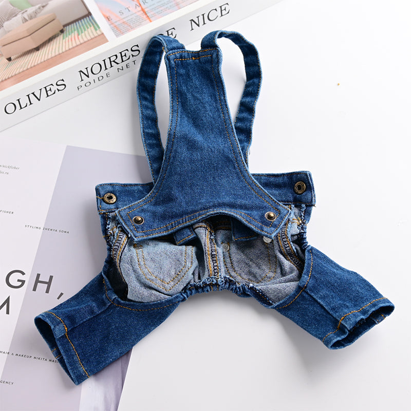 Denim Jumpsuit for Small Pets