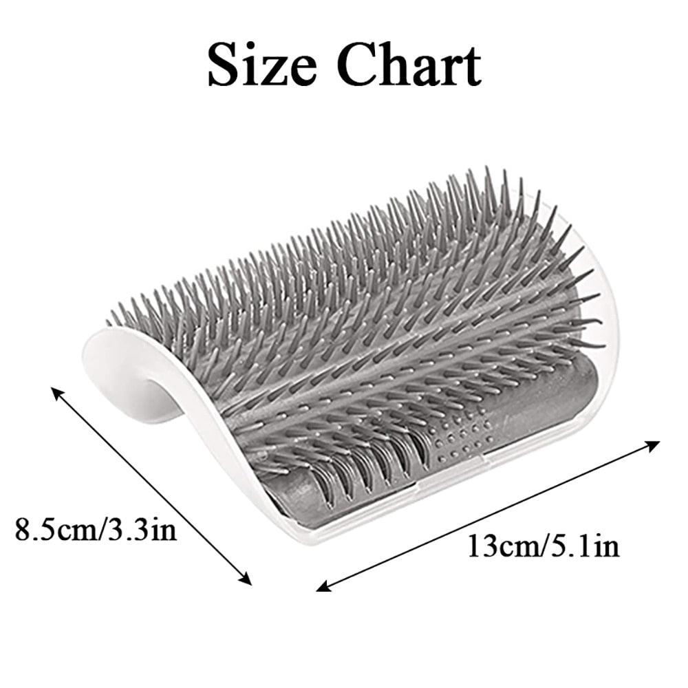 Wall Mounted Self Grooming Cat Massager and Hair Removal Brush