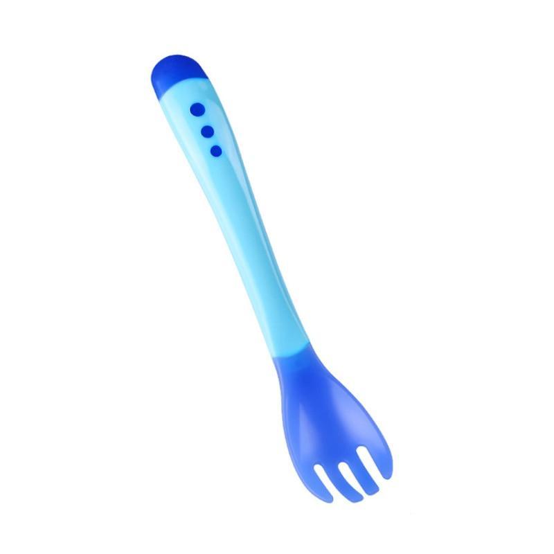 Baby Temperature Sensing Spoon and Fork Set for Safe Feeding