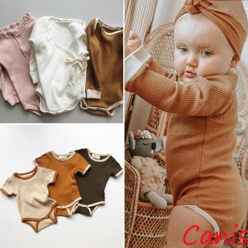 Minimalist Knit Newborn Romper - Classic Unisex Cotton Jumpsuit