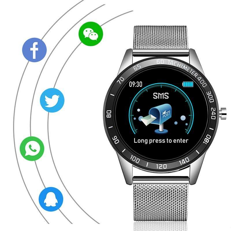 Modern Luxury LED Smart Watch with Heart Rate & Fitness Tracker