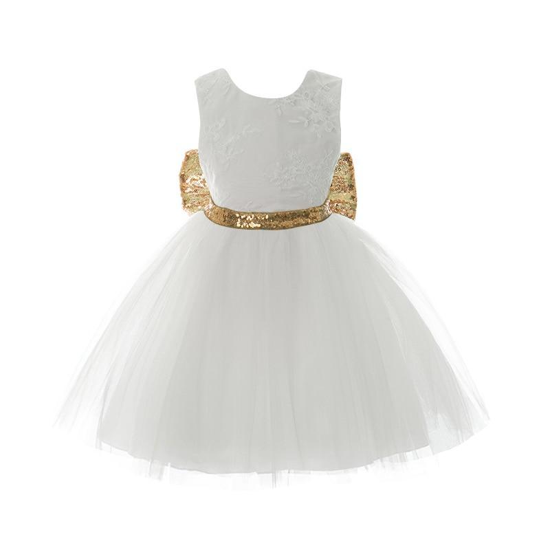 Glamorous Pink Princess Backless Dress with Gold Bow