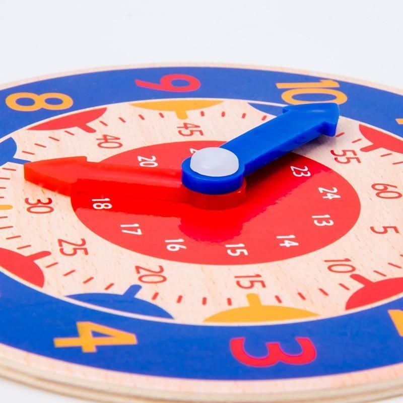 Educational Wooden Clock Toy for Kids Learning Time Cognition