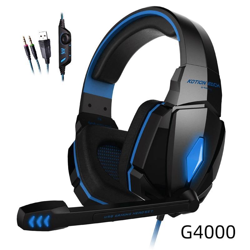 Over-Ear Wired Gaming Headset with Stereo Sound & Mic