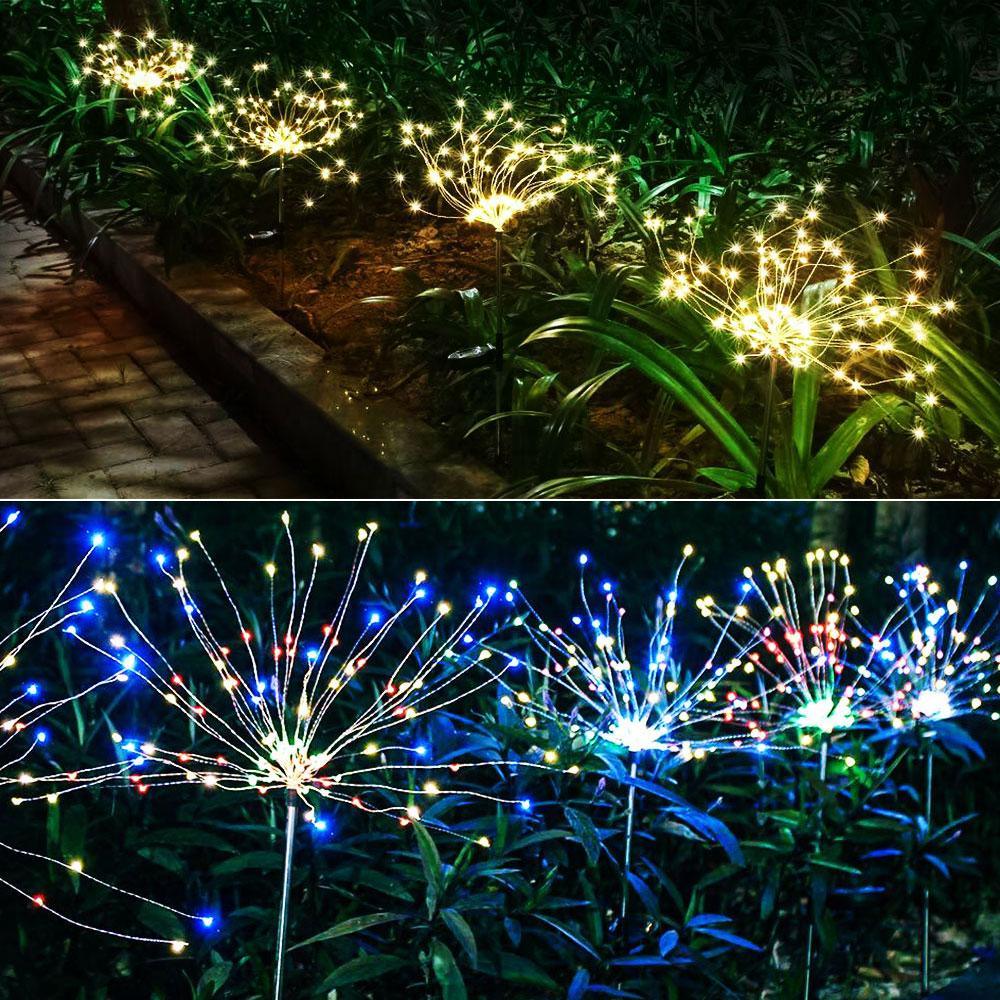 Modern LED Solar Firework Garden Lights – Whimsical Tree Shape