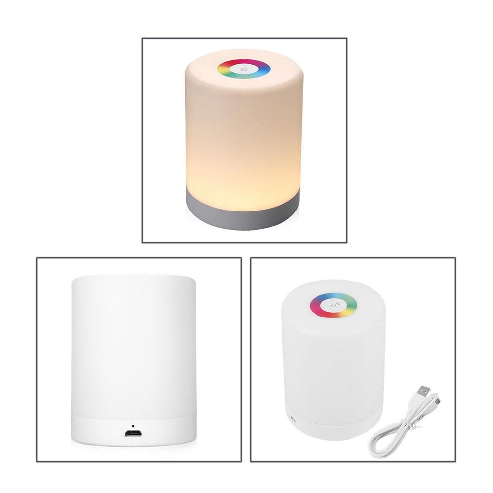 Smart Stepless Dimmable LED Bedside Lamp with USB Touch Sensor