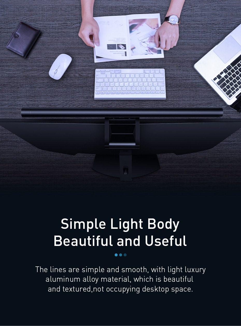 LED Screen Bar Monitor Desk Lamp for Eye-Friendly Workspace