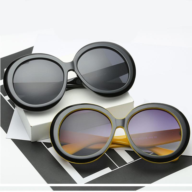 Luxury Oversized Round Oval Sunglasses with Polarized Lenses