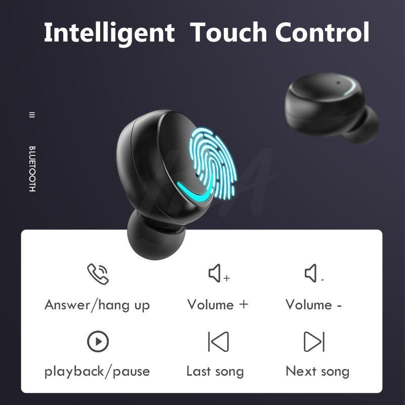 Bluetooth 5.0 Wireless Sports Earphones with 2200mAh Charging Case