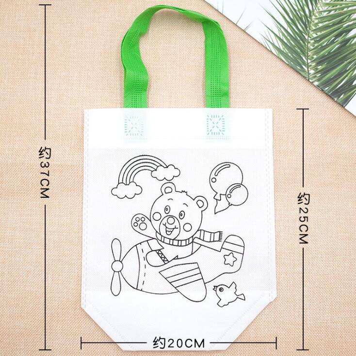 6Pc DIY Graffiti Bag Kit for Kids - Creative Painting Goodie Bags