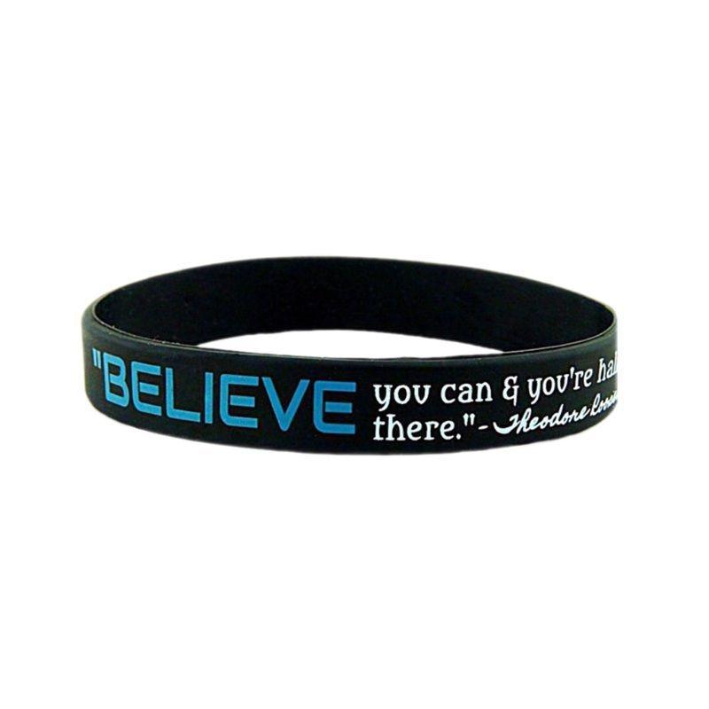 Dream Greatness Believe Motivational Silicone Bracelet Set