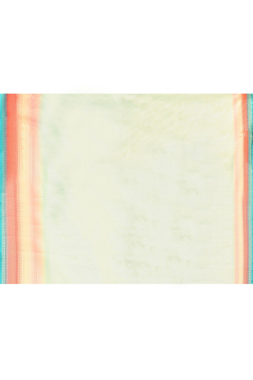 Multicolor Kataan Rainbow Digital Print Saree with Embroidery