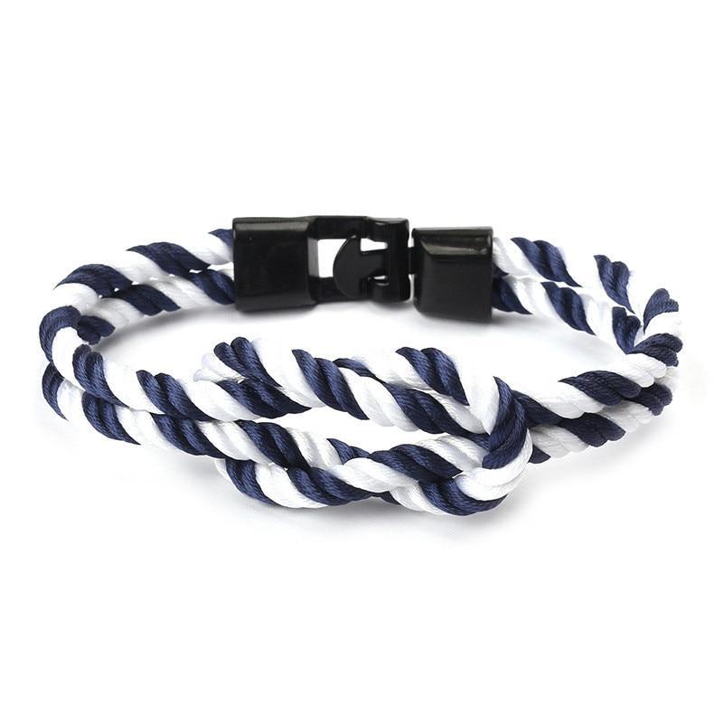 Handmade Multi-Layer Braided Nylon Anchor Friendship Bracelet