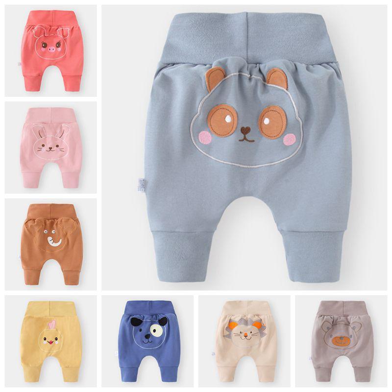 Thickened cotton winter baby trousers with elastic waistband