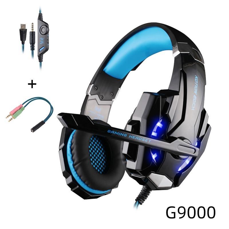Over-Ear Wired Gaming Headset with Stereo Sound & Mic