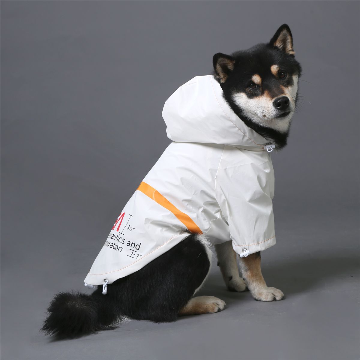 Yellow and Black Waterproof Dog Rain Jacket with Reflective Details - Image 45