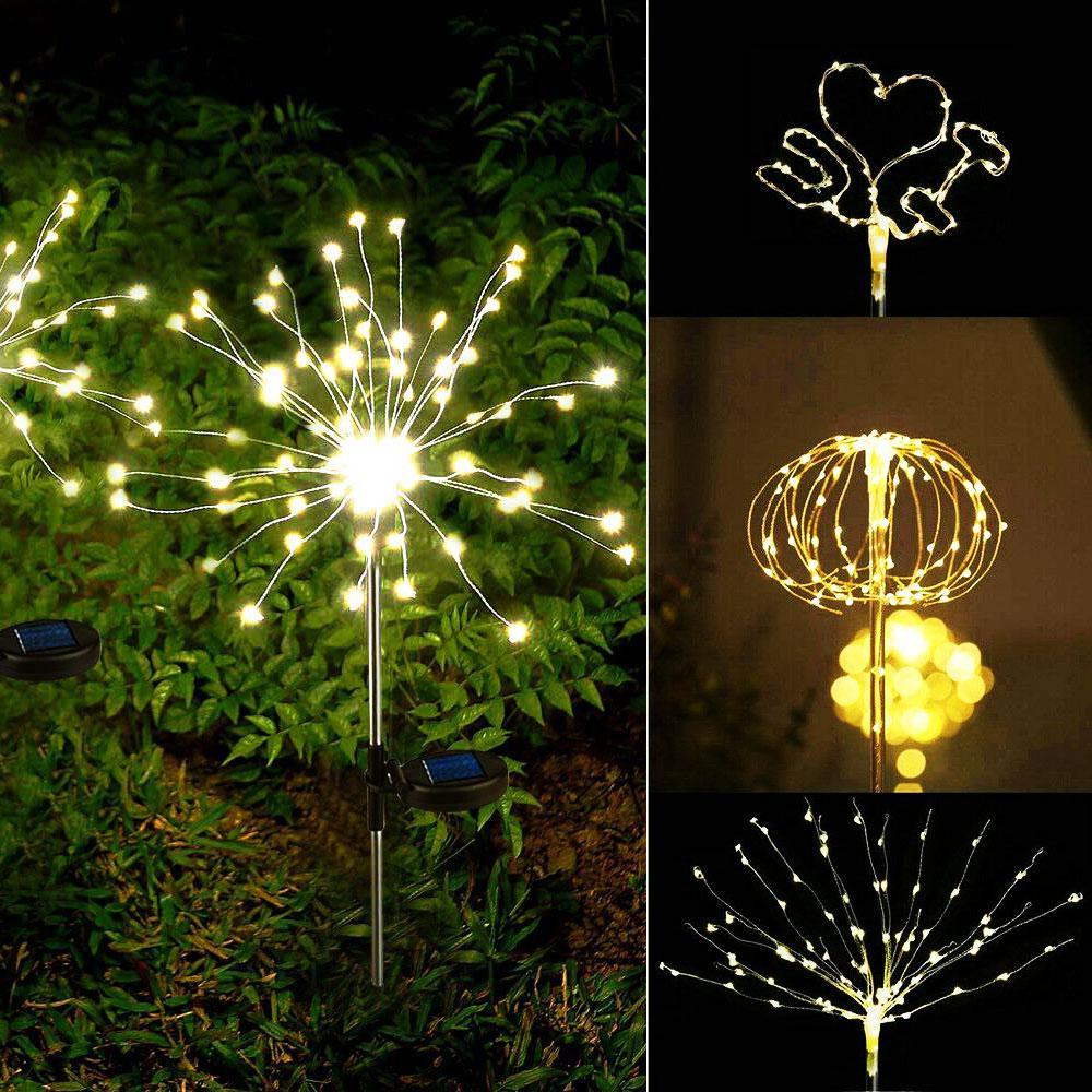 Modern LED Solar Firework Garden Lights – Whimsical Tree Shape