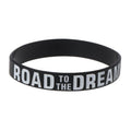 Motivational Silicone Wristband Bracelet Set - Black, White, Red