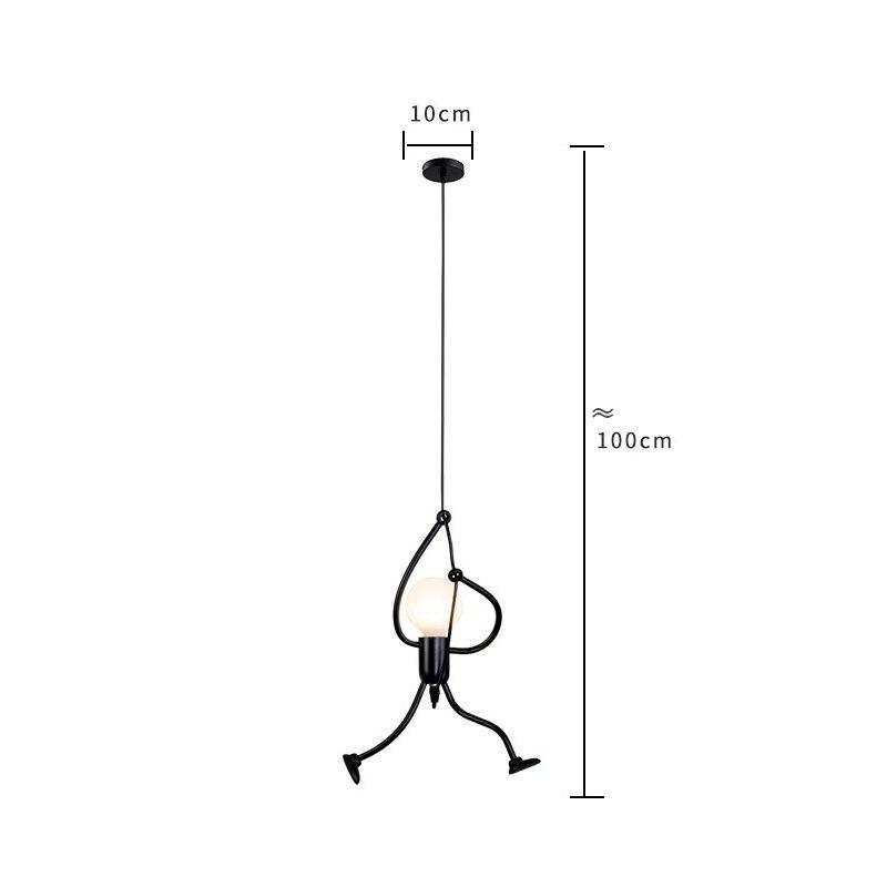 Industrial Climbing Man Pendant Light for Modern Kids Rooms