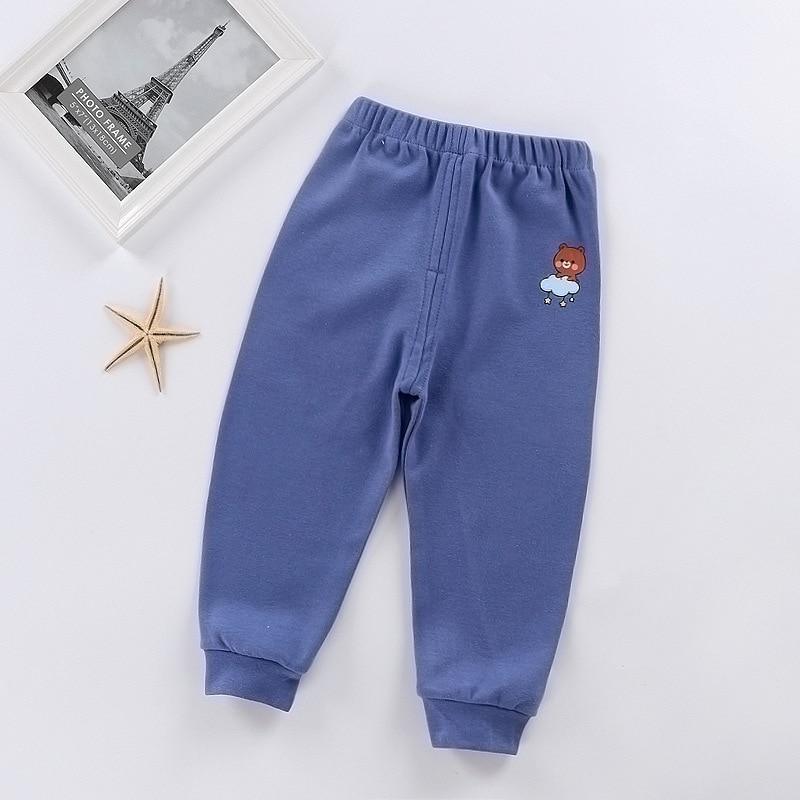 Unisex Solid Color Cotton Winter Pants for Baby and Toddler