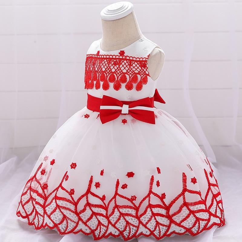 Leaf Embroidered Princess Dress for Girls - Wedding & Pageant Gown