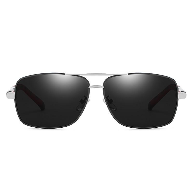 Men's Modern Business Polarized Sunglasses with UV400 Metal Frame