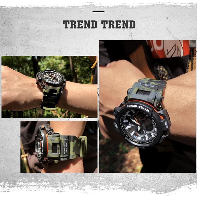 Tactical LED Sport Watch Waterproof 50M Digital Military Chrono