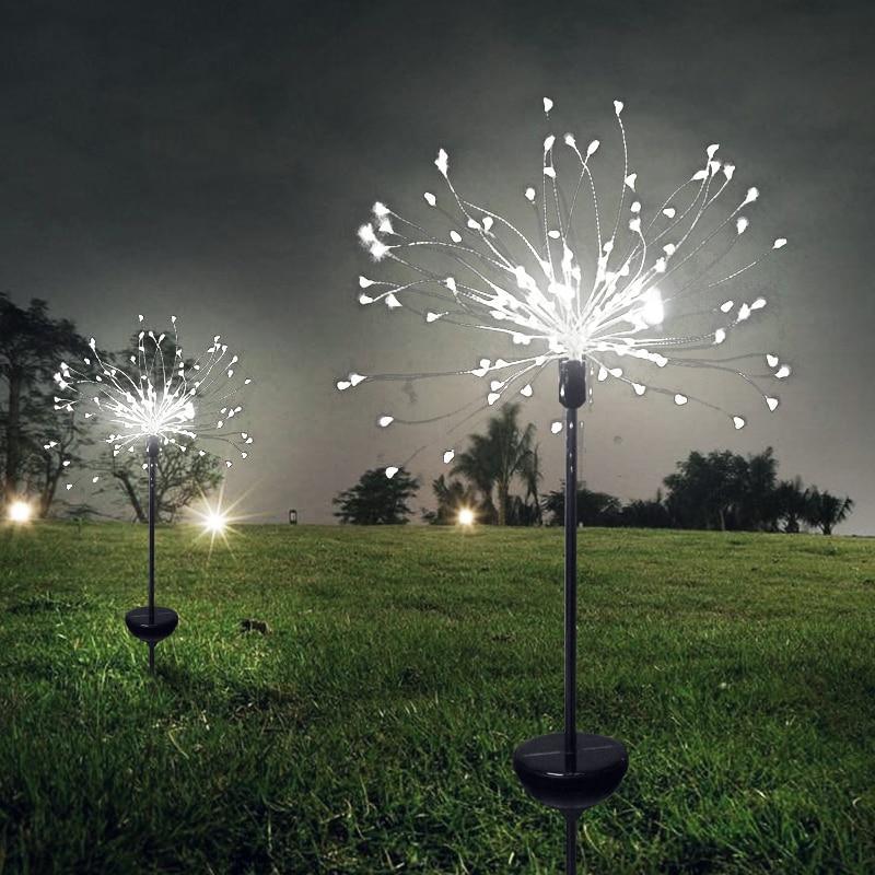 Festive LED Solar Firework Lights – Multicolor Garden Decor