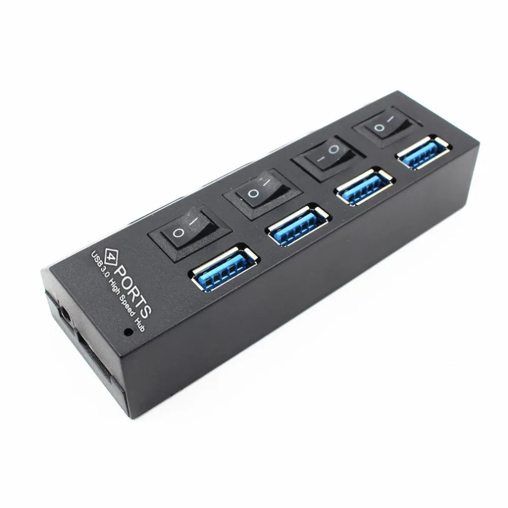 4-Port USB 3.0 Hub – Compact High-Speed Multi-Port Expander