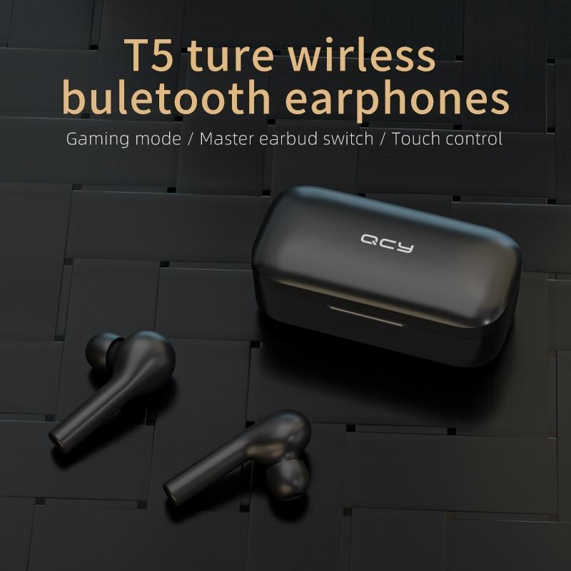 Wireless Bluetooth 5.0 Earbuds with Touch Control and Mic, Black