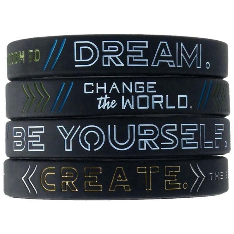 Inspirational Silicone Wristband - Minimalist Motivational Jewelry