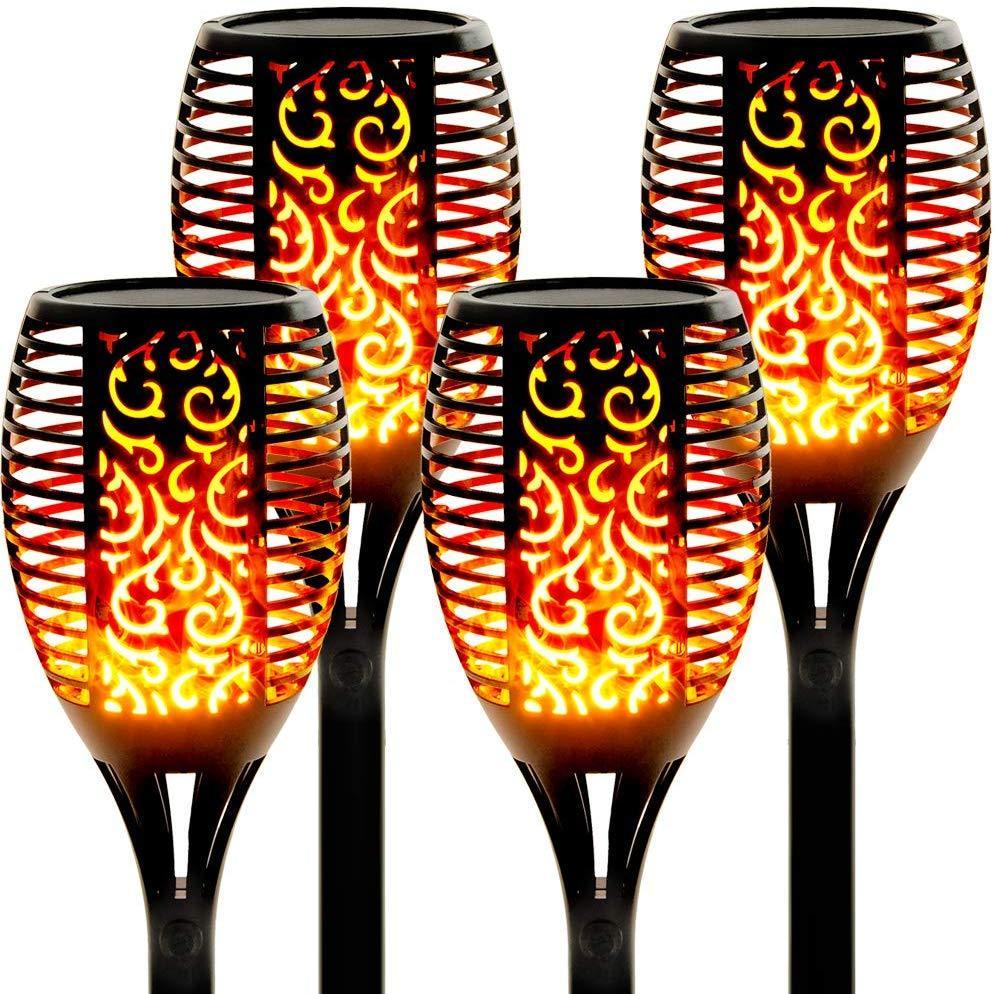 Solar LED Flickering Flame Torch Lights for Garden Pathway