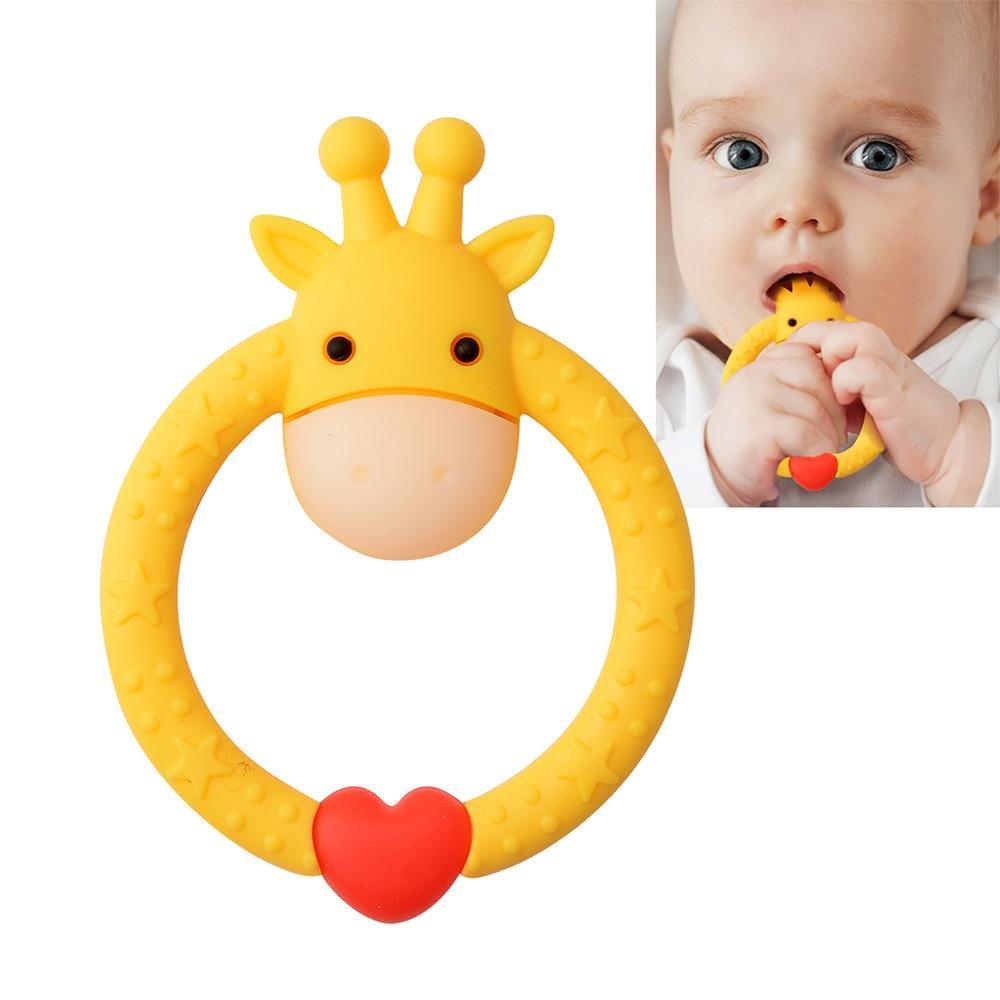 Cute Animal Silicone Teether for Infants - Soft Chewable Toy